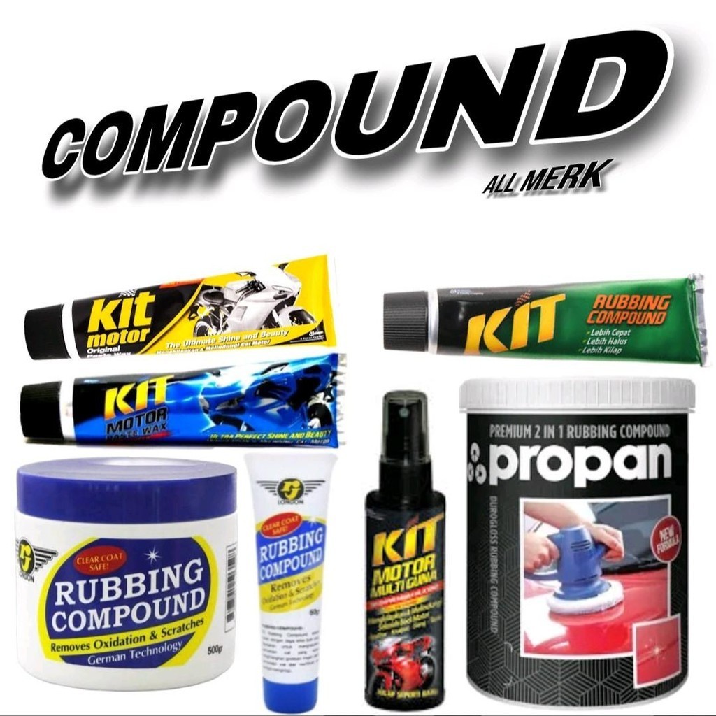 compound all merk kit rj propan COMPON alfagloss 50gr semua rj compound