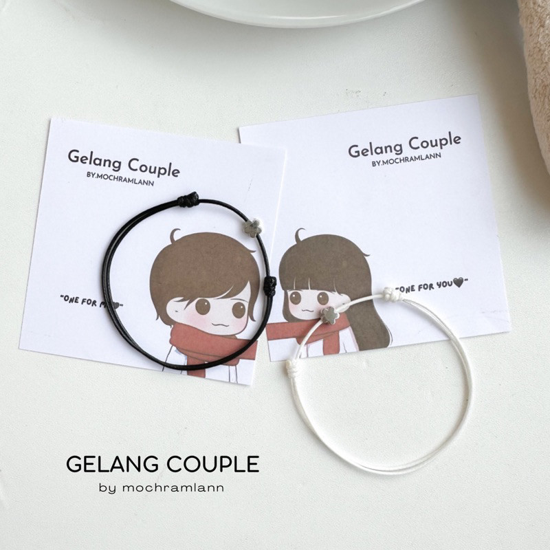 TERMURAH PACKING PAKE BOX  || Gelang Couple Bunga Silver | Gelang Couple | Gelang Tali | Gelang Coup