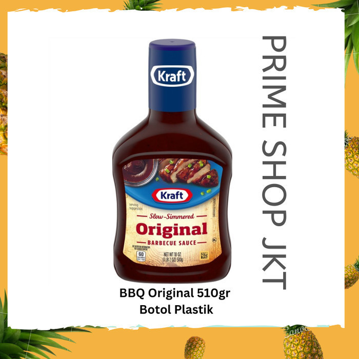 

READY II Kraft BBQ Sauce Original 510gr USA Saus Barbecue Saos Daging Iga