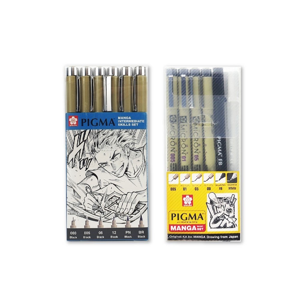 

Sakura Pigma Micron Drawing Pen Manga Basic & Intermediate Set