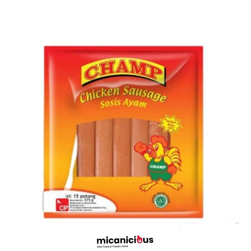 

CHAMP CHICKEN SAUSAGE / SOSIS AYAM ISI 15