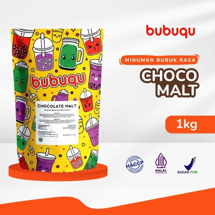 

PROMO Aneka Minuman Bubuqu Powder Drink Chocolate Malt - Bubuk Minuman Cokelat Malt 1 Kg