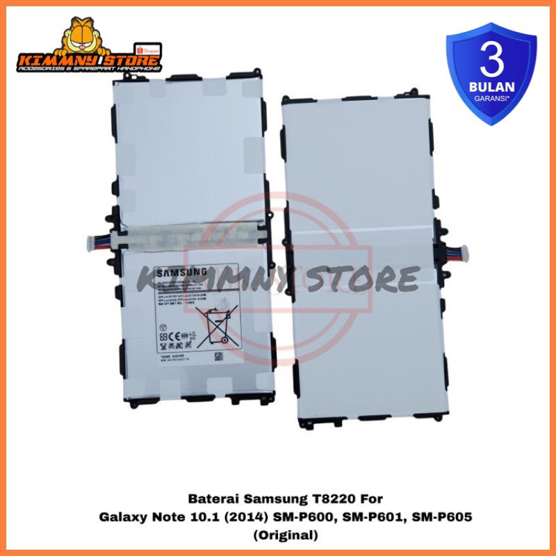 BATTERY BATERAI BATRE SAMSUNG GALAXY NOTE 10.1 2014 SM-P600 SM-P601 SM-P605 T8220 T822E ORIGINAL BER