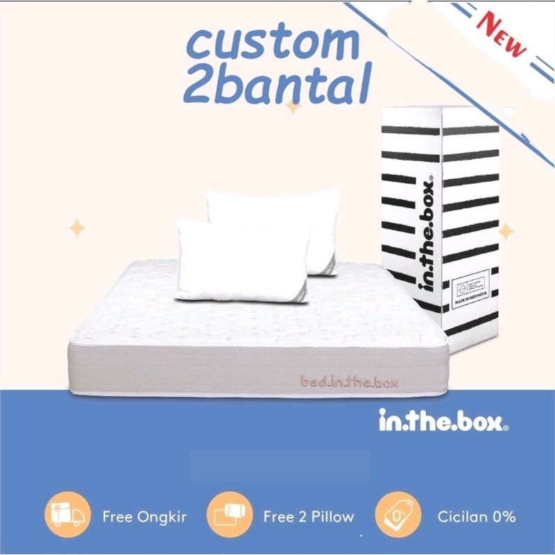 SPRING BED Kasur IN THE BOX 150x200 (Custom Size) / INTHEBOX / Kasur