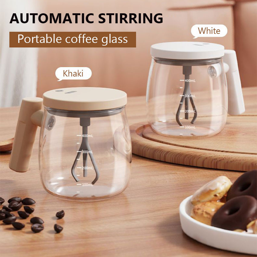 WAGOMU - 400ml Gelas Aduk Otomatis/ Gelas Pengaduk Otomatis /Gelas Pengaduk /Cangkir Kopi Susu Teh