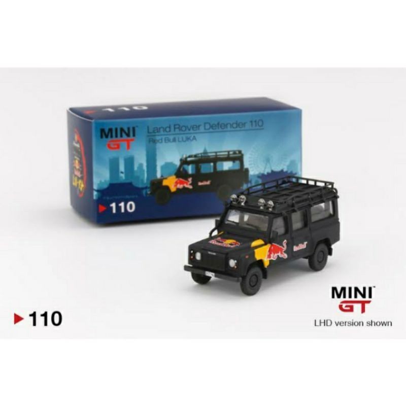 MINI GT 110 LAND ROVER DEFENDER REDBULL diecast