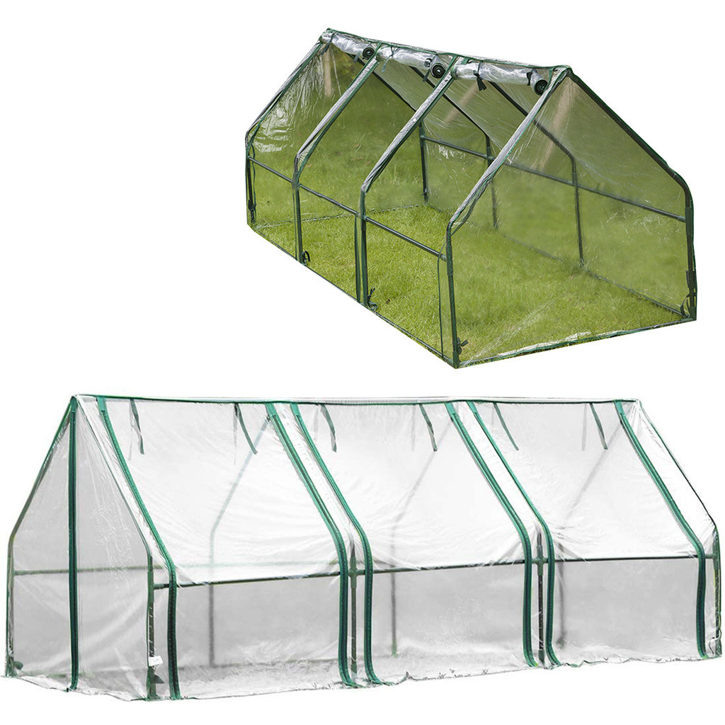 Greenhouses For Outdoors Winter Garden Greenhouse Cover With Doors Small Greenhouse 7.8 X 2.9 X 2.9 
