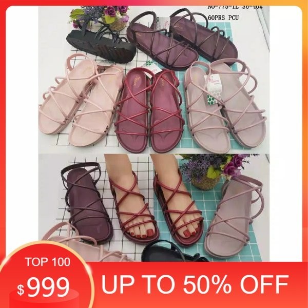 NEW - Sandal Jelly Tali Gladiator Murah Sandal Jelly Wanita Gladiator Sandal Kasual Pesta Cewek Sand