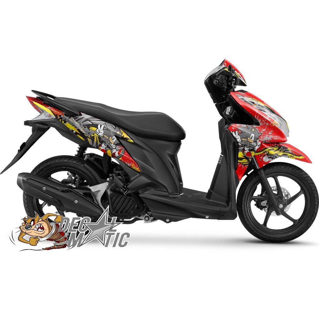 Sticker Vario Techno Full Body Decal Full Body Vario 125 Old Techno 125 PGMFI 2011-2014- Sonic