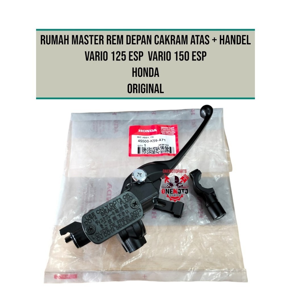 RUMAH MASTER REM DEPAN CAKRAM ATAS PLUS HANDEL VARIO 125 ESP VARIO 150 ESP HONDA ORI 45500-K59-A71