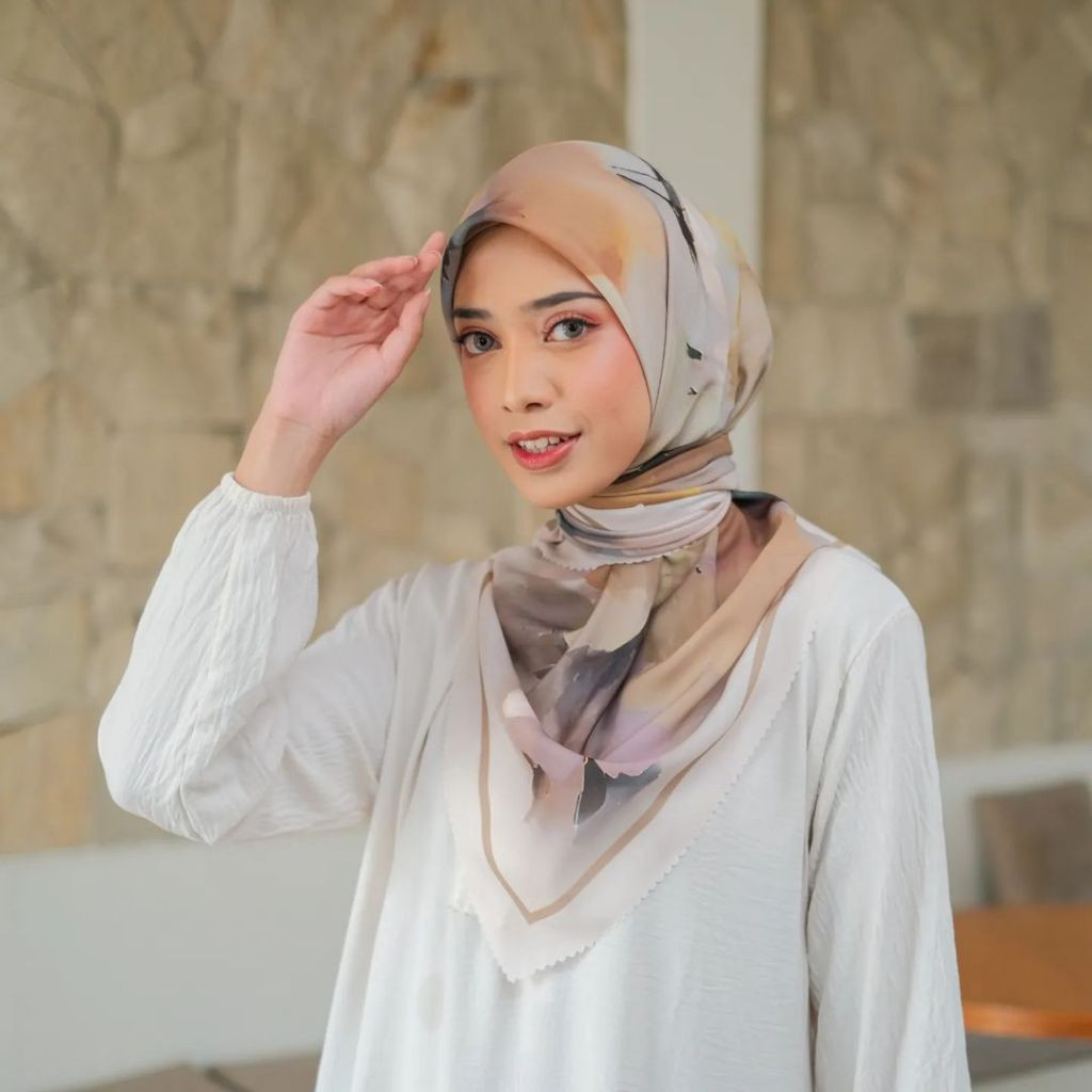 Jilbab Voal Motif Sublim Bella Series FH Scarf