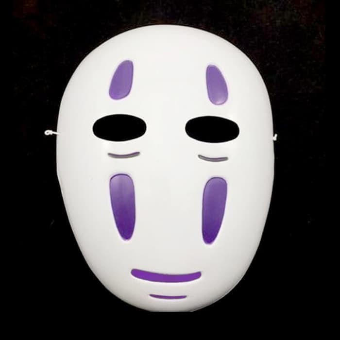 topeng no face spirited away mask kaonashi cosplay - Ungu