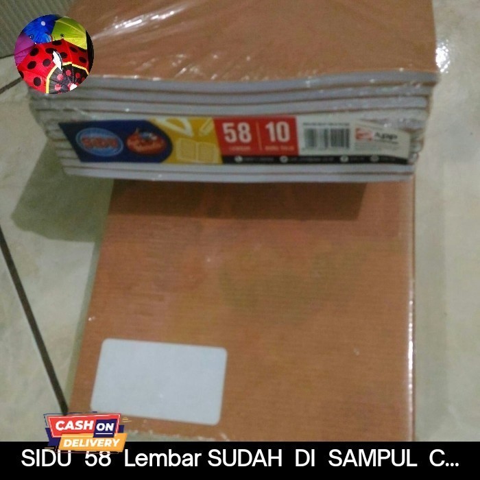 

✨LARIS✨ -buku tulis SIDU 58 lbr isi 10 buku sudah di sampul coklat