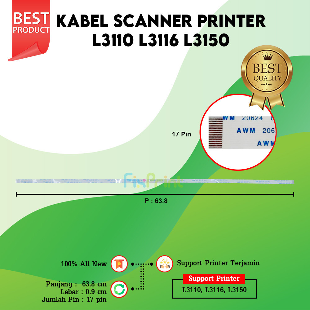Kabel Scanner Printer Epson L3110 L3210 Flexible Cable Scan L3150 L3116