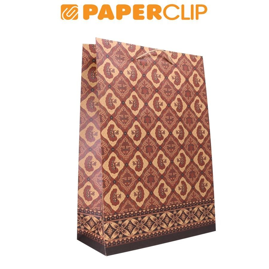 

PAPER BAG KIKY TALI KRAFT JUMBO BATIK (MOTIF RANDOM)
