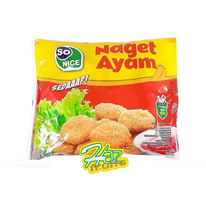 

So Nice Naget Ayam | Chicken Nugget 500 Gr