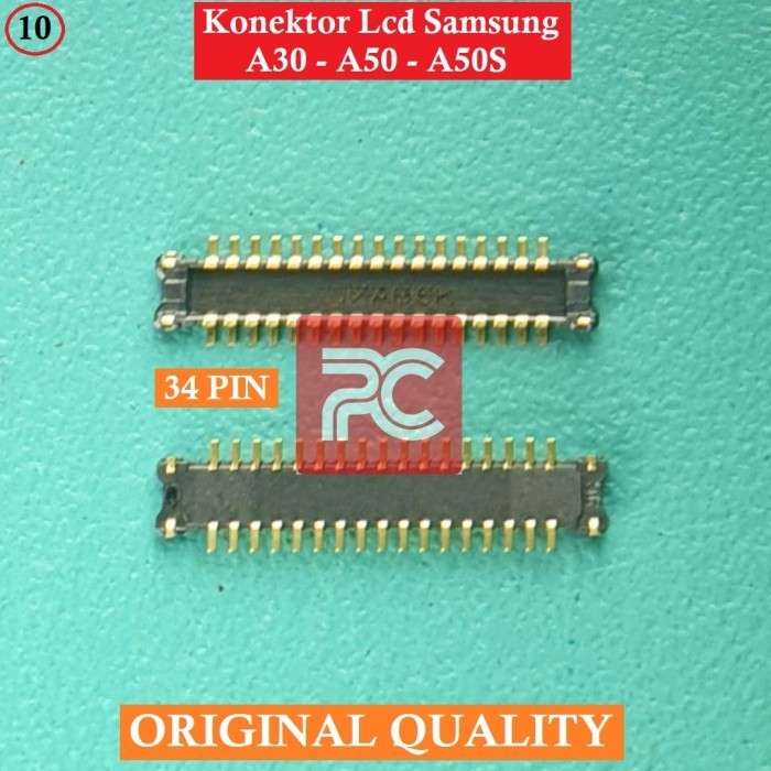 Konektor LCD 34PIN Samsung A30/A50/A50S Connector Di Mesin Original
