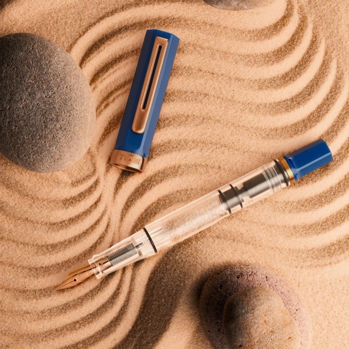 

58FED~ Best Quality TWSBI Eco Fountain Pen - Limited Edition Indigo Blue with Bronze - +Diamine 30ml