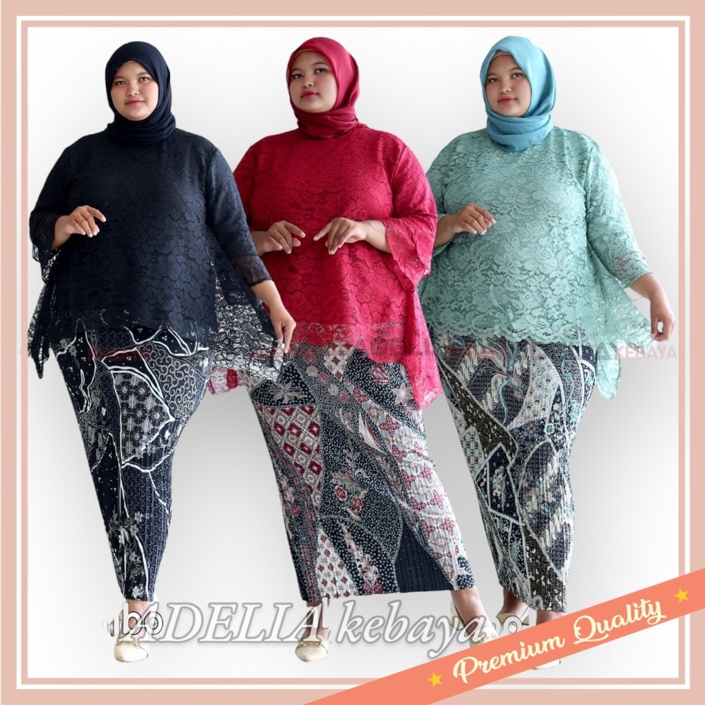 Kebaya buat Wedding kondangan Modern Remaja Murah / ( COD ) JUMBO - Setelan kebaya blouse rinjani ju