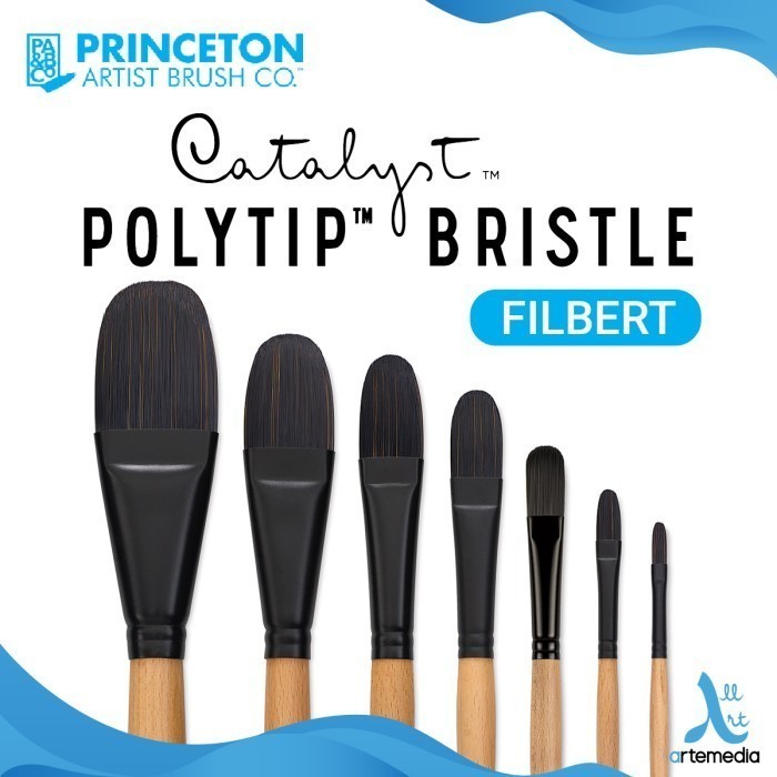 

Princeton Catalyst Polytip Bristle Filbert Synthetic Brush Kuas Lukis