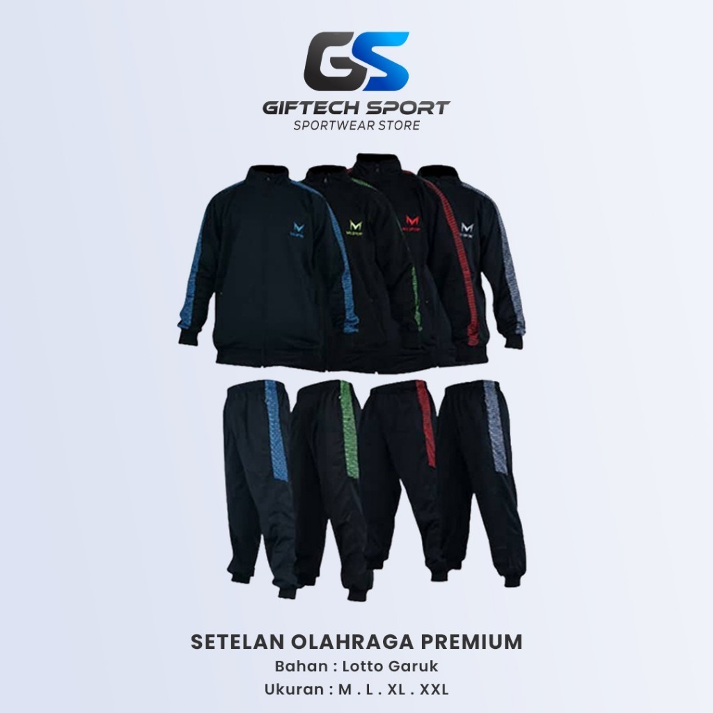 Set Olahraga Murah Pakaian Kekinian Jogging Sport / Setelan Olahraga Pria Lengan Panjang Sweater dan