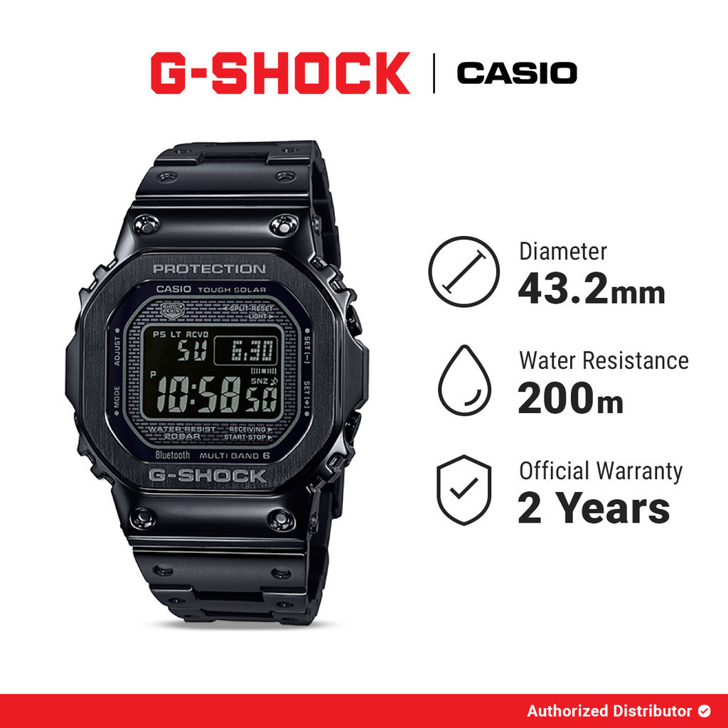 Casio G-Shock GMW-B5000GD-1DR Jam Tangan Pria Digital Black Original