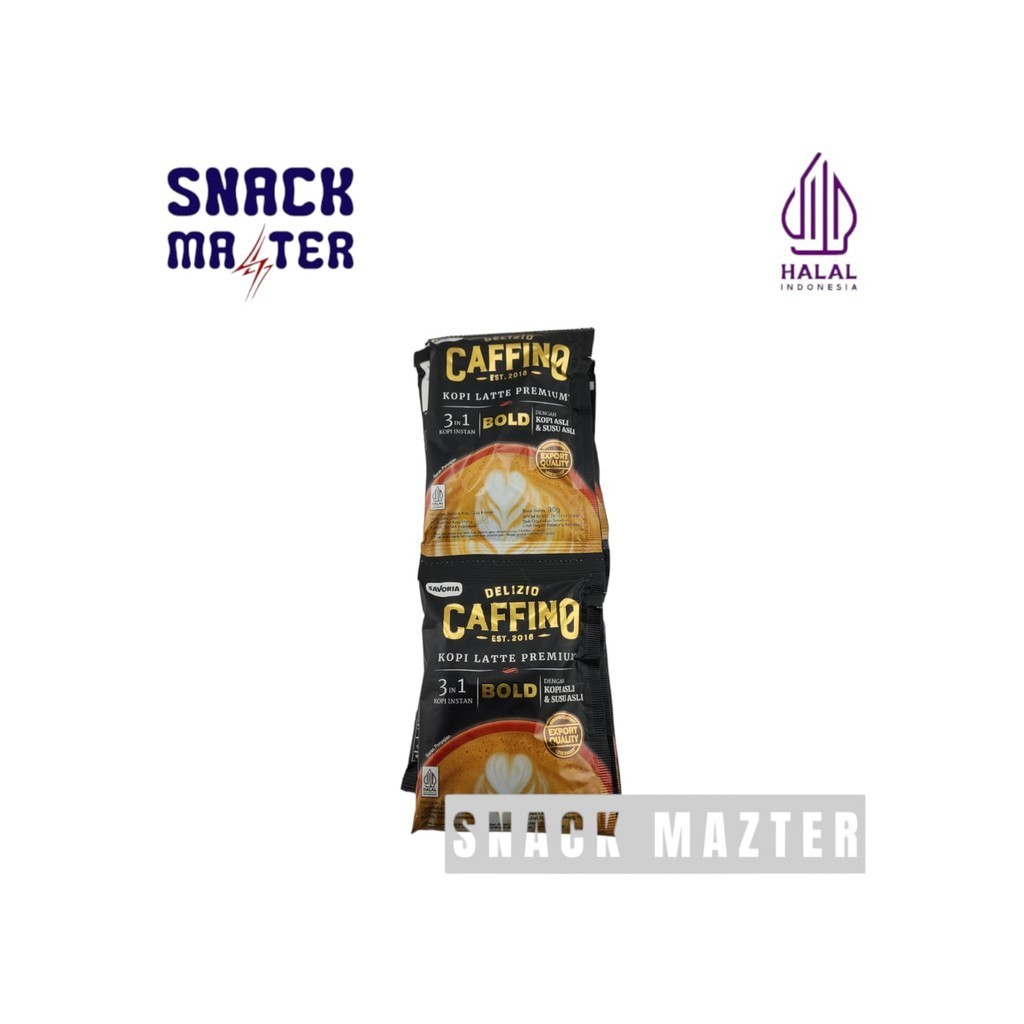 

Delizio Caffino Bold 3in1 Kopi Latte Premium Kopi Instan - Netto 10 bks x 28 gr