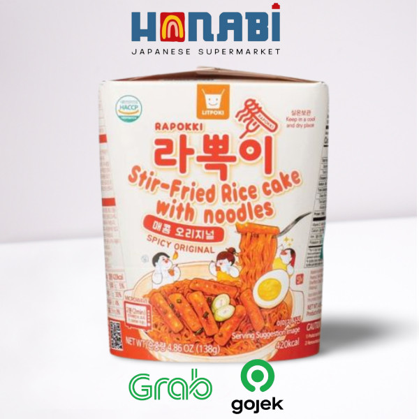 

Litpoki Rapokki Spicy Original 138g - Mie & Tteokpokki Made In Korea