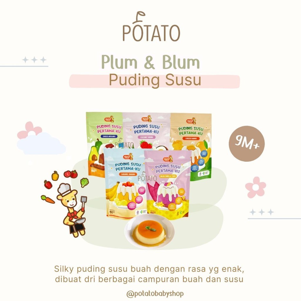 

Plum & Blum Silky Puding Susu Buah Snack Mpasi - 150 gram