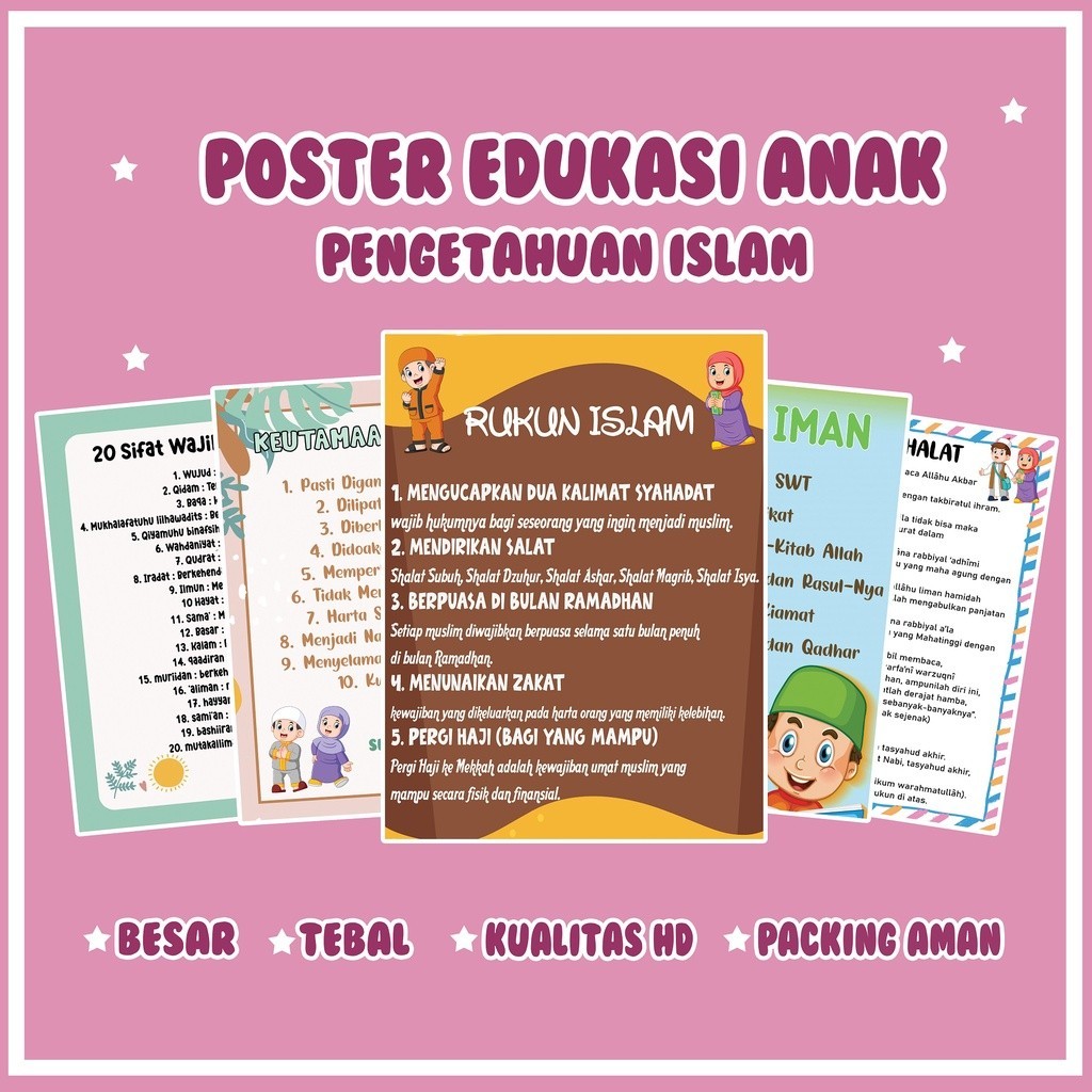 

Print24jam- POSTER DINDING EDUKASI ANAK ISLAMI MURAH MERIAH BERKUALITAS A3