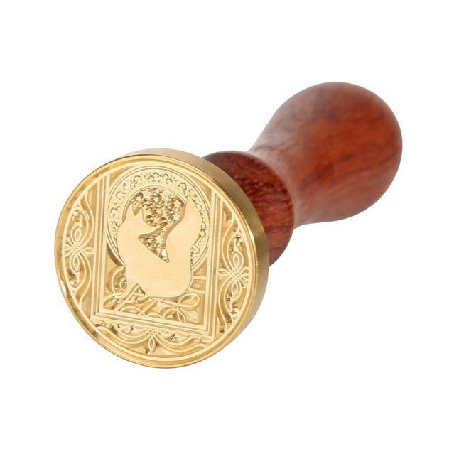 

[[ K23 - BEST SELLER ]] Sealing Wax Stamp with Wood Handle - Animal Retro Series - fox