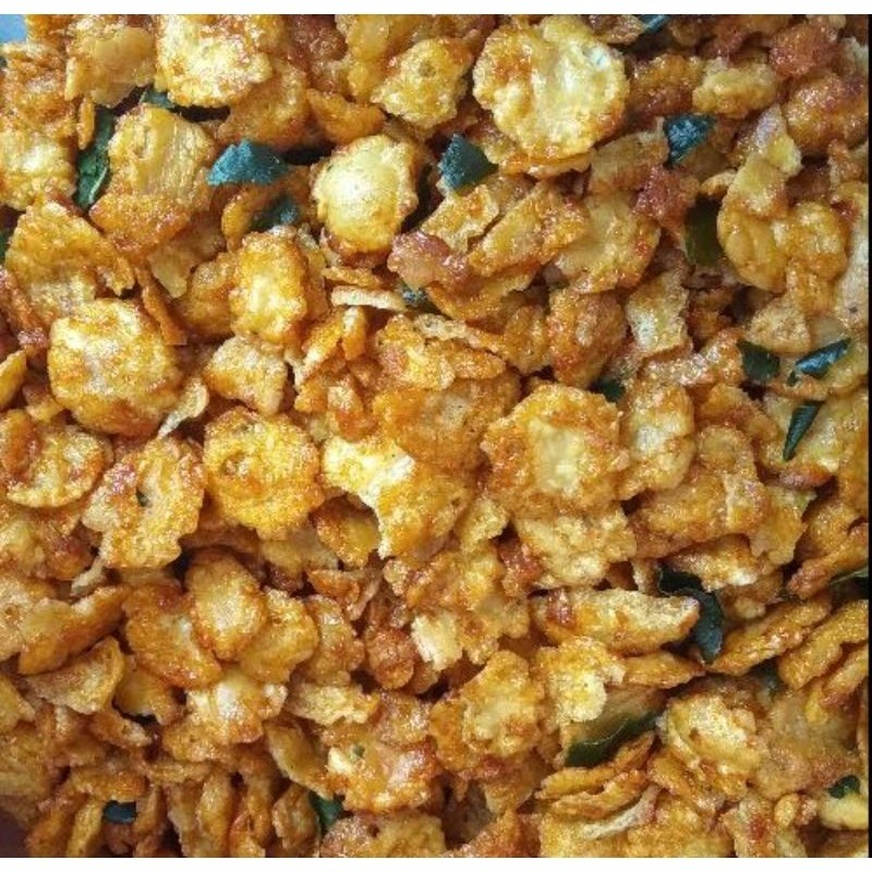 

emping manis pedas Thailand 100 gr/emping melinjo renyah/snack garing enak
