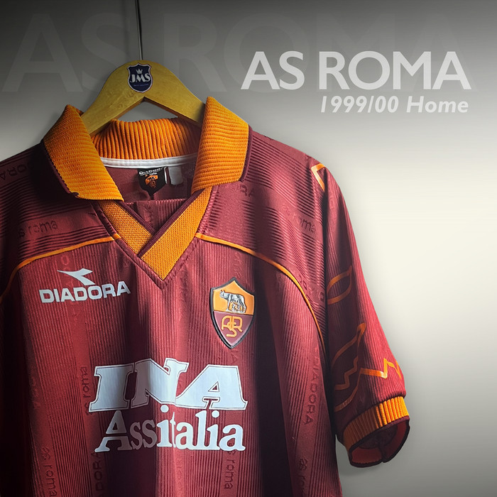 1999-00 AS ROMA HOME SHIRT MONTELA #9