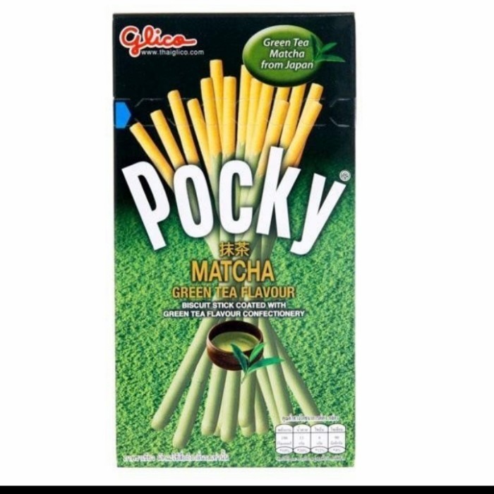 

glico Pocky matcha green tea 33gr Biscuit biskuit stick snack anak