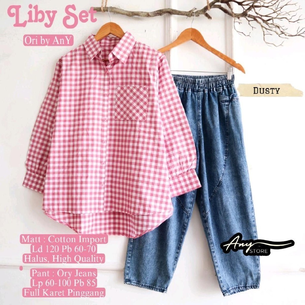 SETCEL JEANS MIX BLUS KATUN IMPORT JUMBO LD 120 PJ CELANA 85 LINGKAR PINGGANG 100 KARET