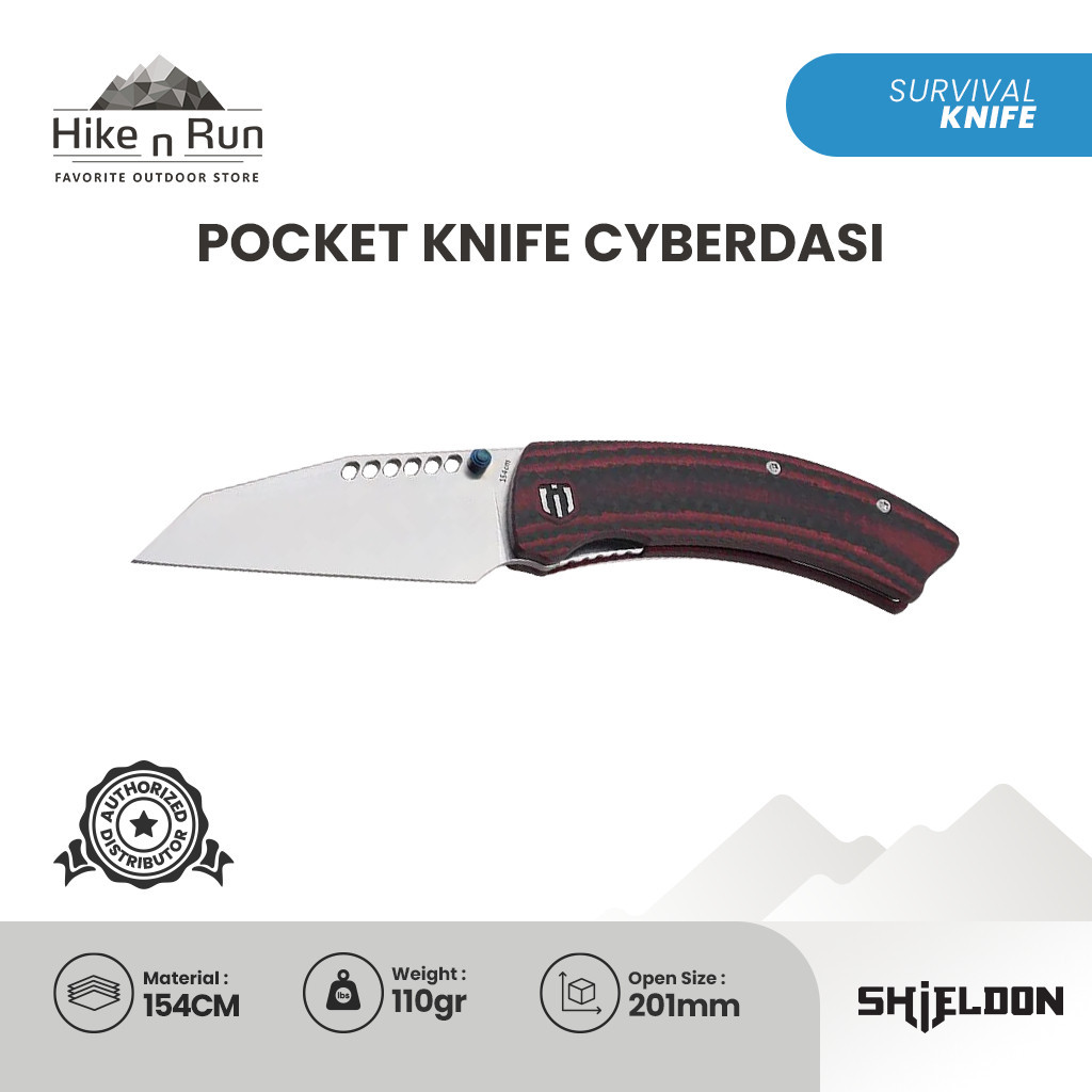 Pisau Lipat Shieldon Pocket Knife Cyberdasi DA01A