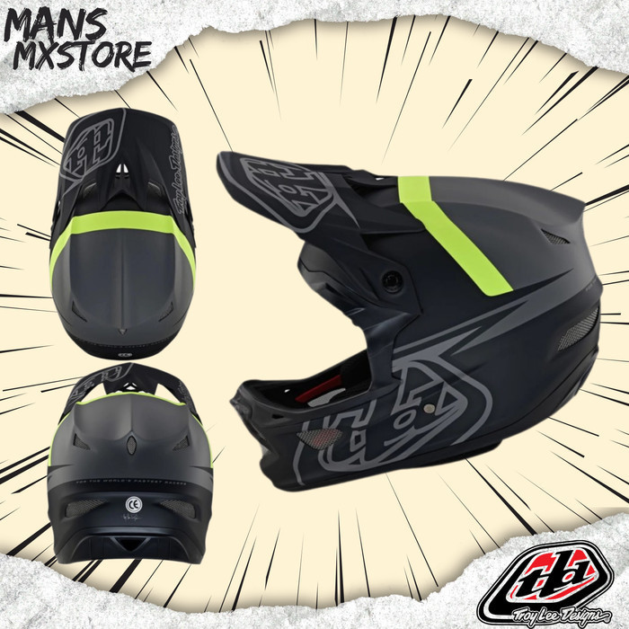 HELM SEPEDA BMX D3 FIBERLITE SLANT HELM MTBB TLD TROY LEE DESIGNS