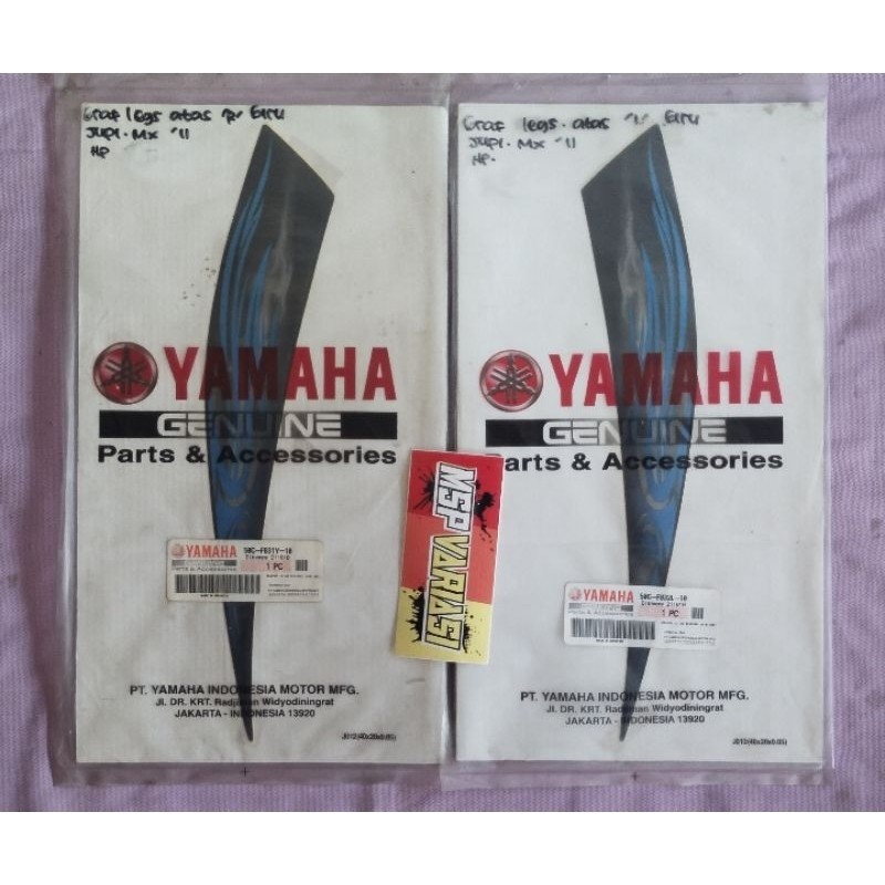 Striping Motor  Yamaha Jupiter MX New 2011 Biru Hitam Original Ori asli Yamaha Genuine Part