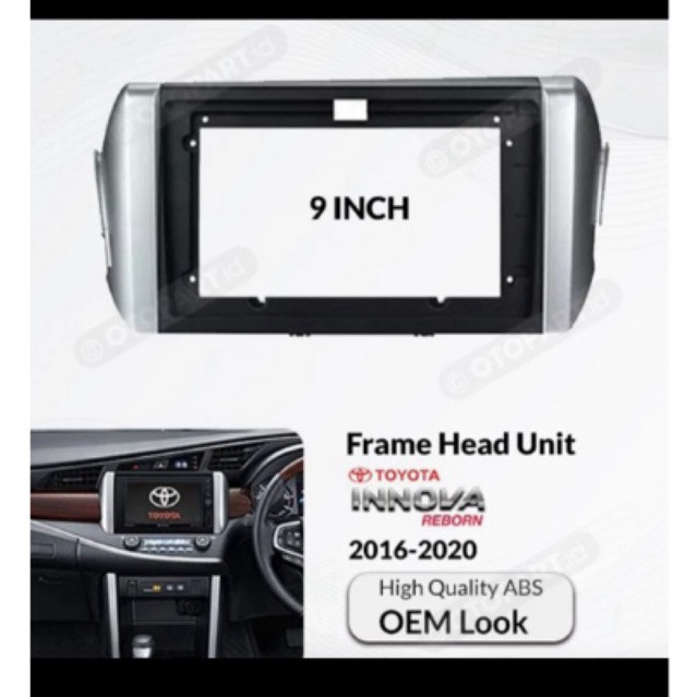 frame list headunit android 9inch innova reborn