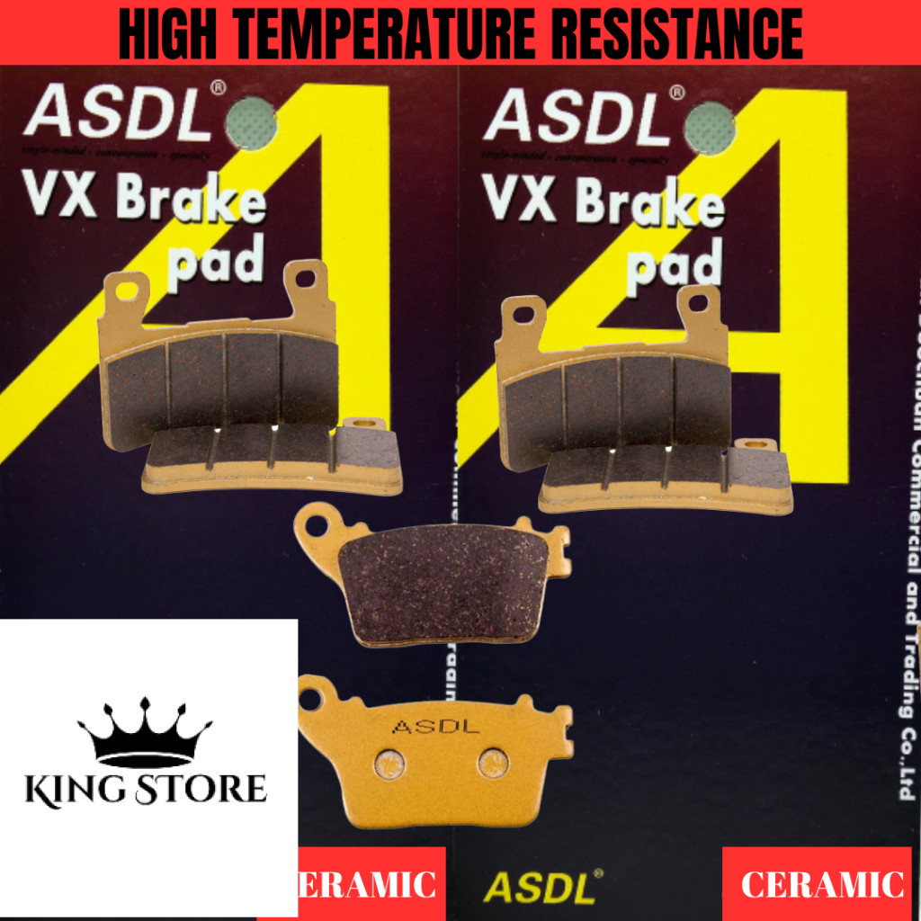 Kampas rem Motor Kawasaki Ninja ZX-6R ZX6R ZX 6R ZX636 ZX 636 2013 - 2020 Ceramic