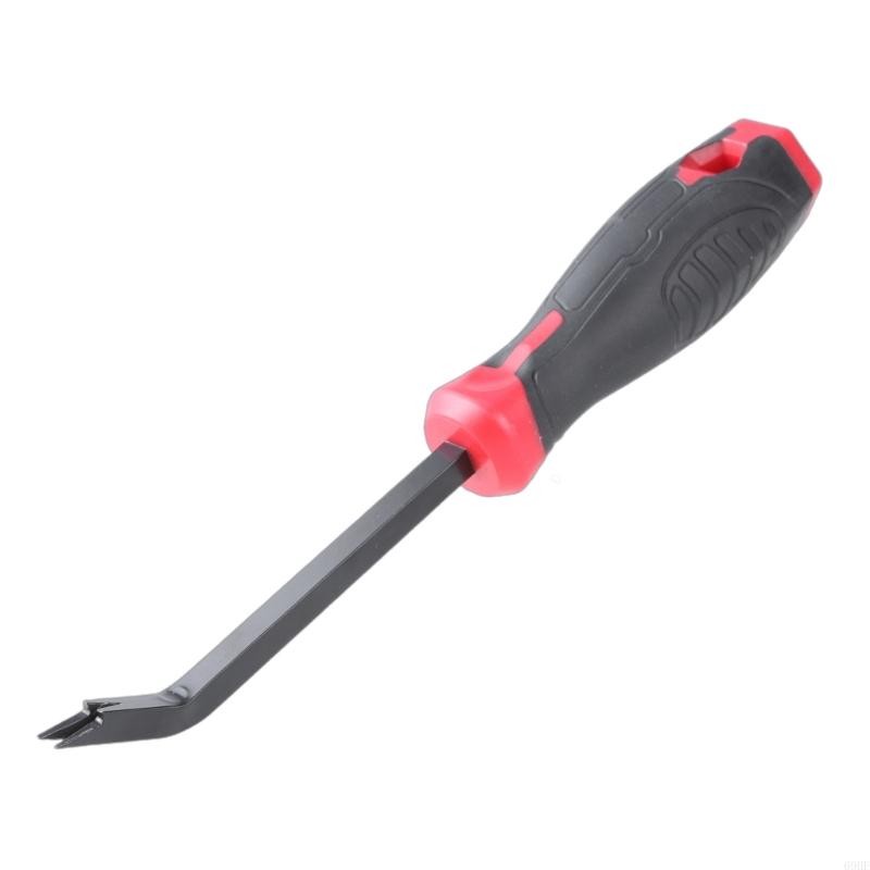

69HF Heavy Staple Lifters Screwdriver Pullers with V shaped Head for Woodworking Staple Removers with Ergonomics Handle