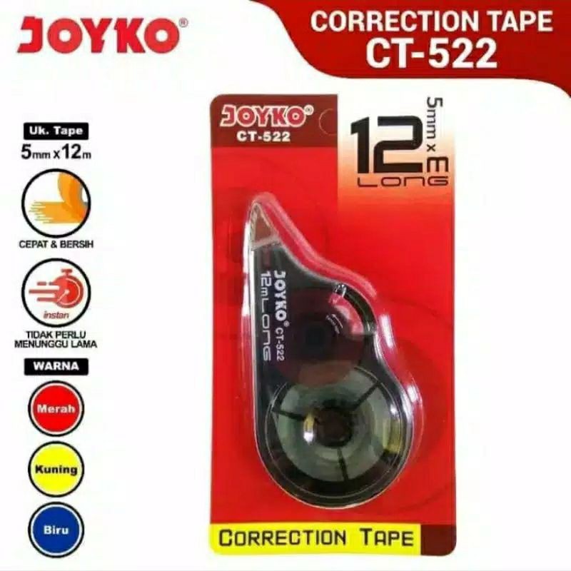 

JOYKO Correction tape CT-522 HARGA 1PCS saja