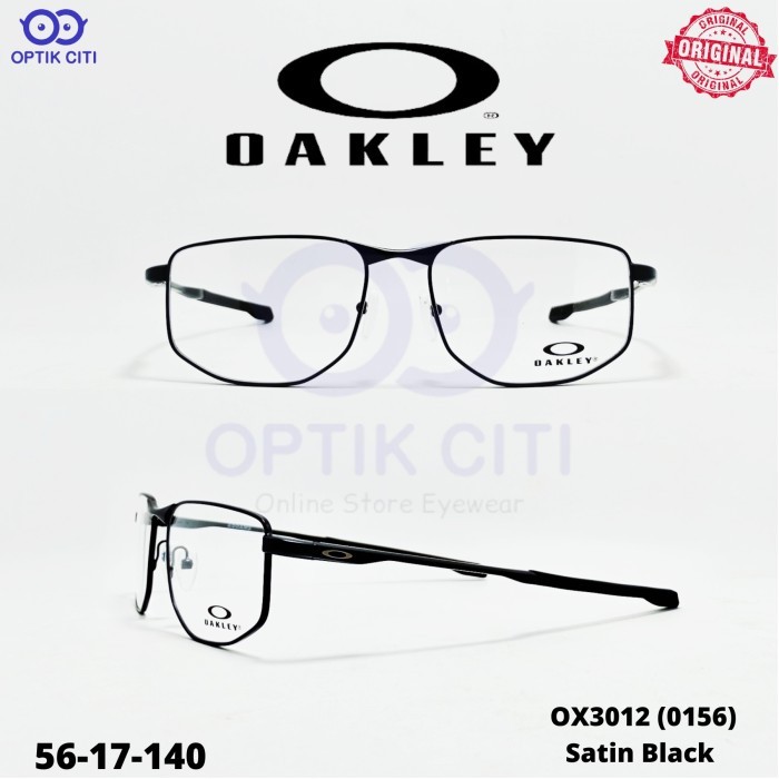 frame kacamata pria sporty original Oakley Addams OX 3012 - Satin Black