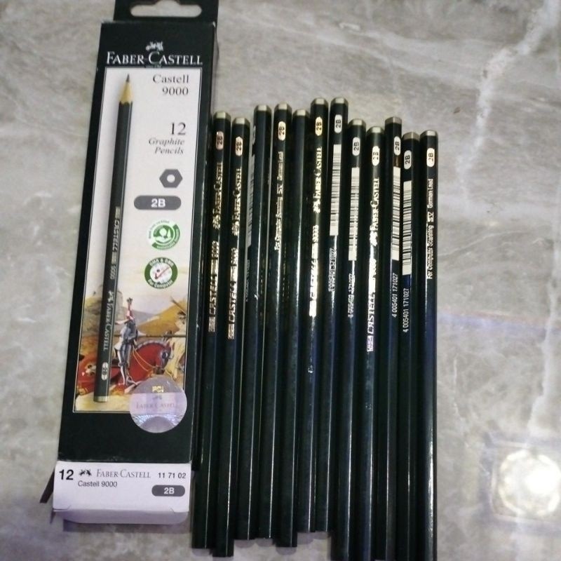 

Pensil faber castell 2B dan steadler 2B