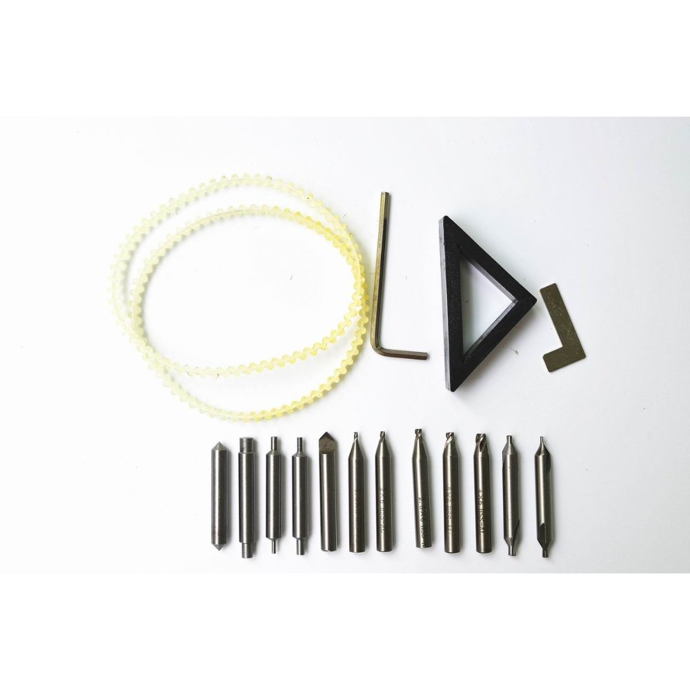 

The Whole Set Milling Cutters With Spare Part For Vertical Key Cutting Machine Cutter Locksmith Tools Cutters Bits Steel Drill