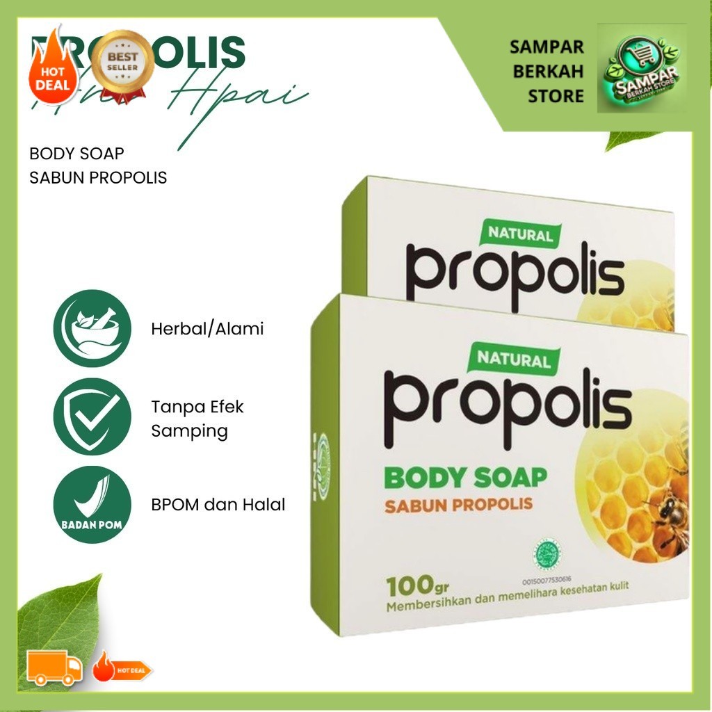 Produk Halal; Sabun Propolis - Herbal Kecantikan Alami    | Bisa Bayar COD - HNI HPAI BPOM #hnihpai 