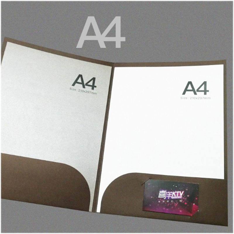 

10Pack Kraft Paper File Folder A4 Letter Size 2 Pockets Presentation Folder For Sheet Music Office Receipt Bills Report Project