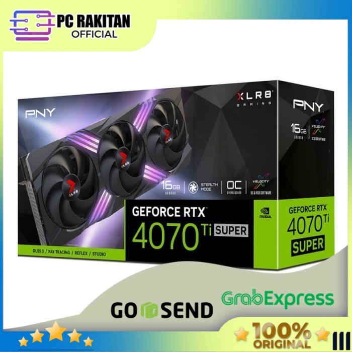 PNY GeForce RTX 4070 Ti SUPER 16GB OC XLR8 ARGB TF