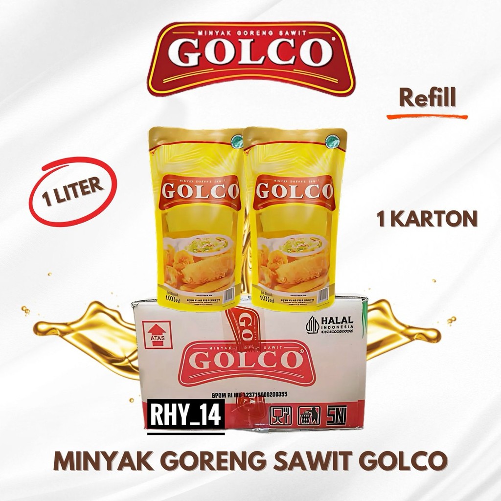 

1 Dus MINYAK GORENG GOLCO 1000L - Goreng Lebih Crispy