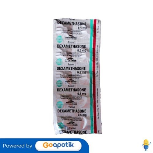Dexamethason Kimia Farma 0.5 Mg Strip 10 Tablet